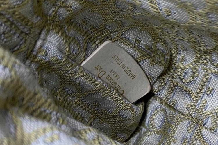 Túi Mini Lady Dior Natural Wicker Gray siêu cấp