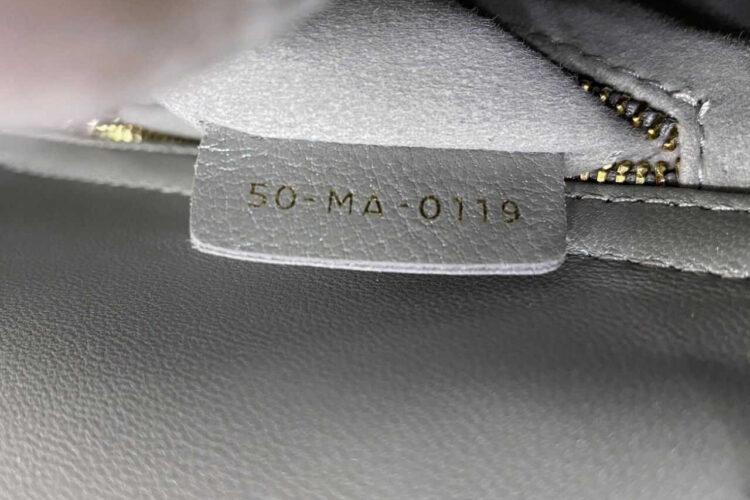 Túi Mini Lady Dior Pearl Grey Lambskin GHW Màu Xám
