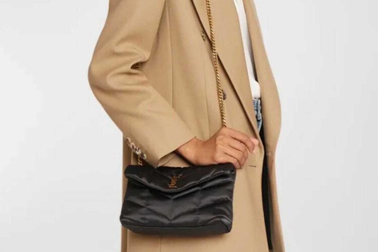 Túi YSL Toy Puffer Chain Bag Black Lambskin GHW Đen Khóa Vàng
