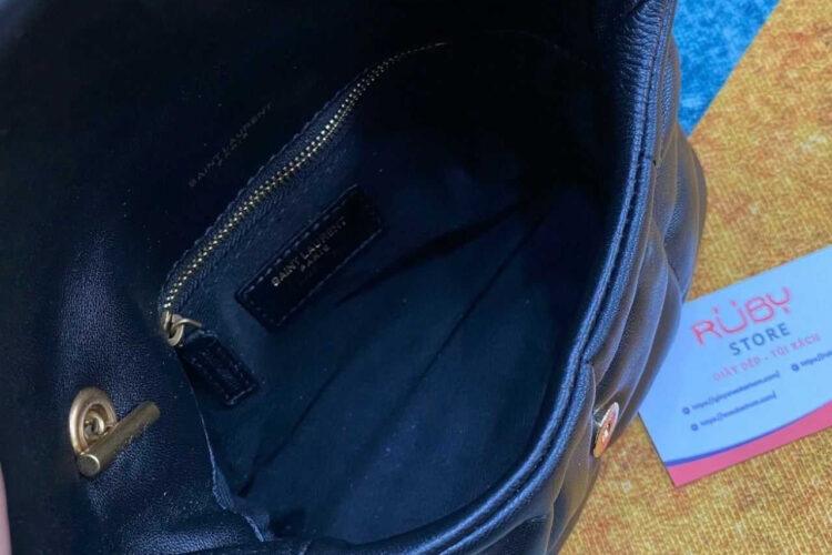 Túi YSL Toy Puffer Chain Bag Black Lambskin GHW Đen Khóa Vàng