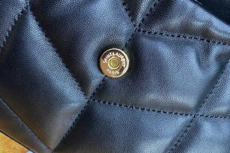 Túi YSL Toy Puffer Chain Bag Black Lambskin GHW Đen Khóa Vàng