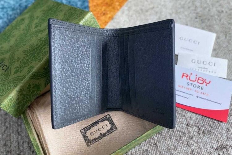 Ví Gucci Ophidia Bi Fold Wallet Grey GG Supreme Xám Best