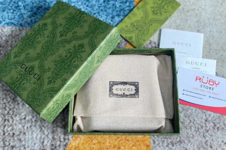 Ví Gucci Ophidia Bi Fold Wallet Grey GG Supreme Xám Best