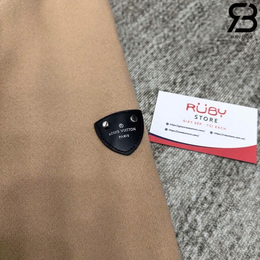 Áo Khoác LV Double Face Hooded Wrap Coat Giant Monogram