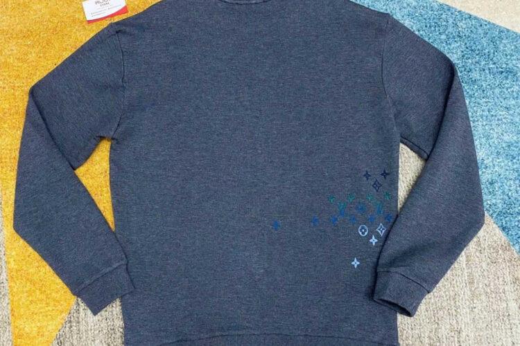 Áo LV Sweater Grey Multicolor Monogram Màu Xám