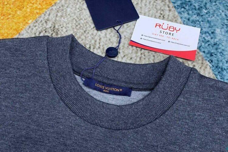 Áo LV Sweater Grey Multicolor Monogram Màu Xám