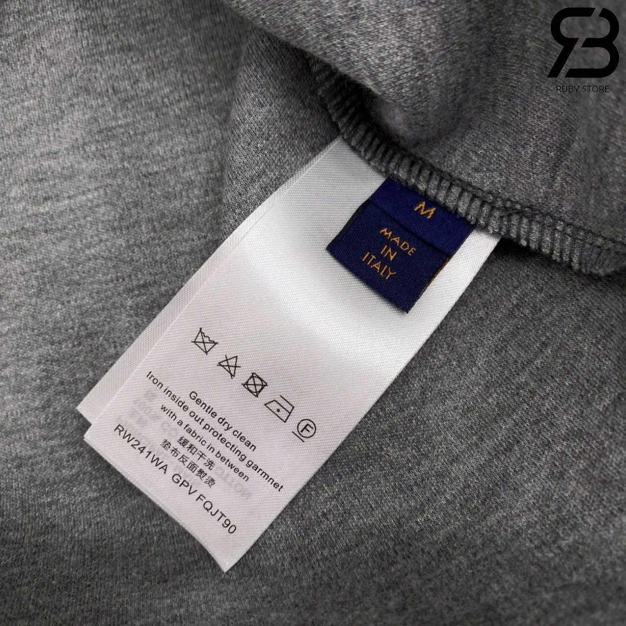 Áo LV Sweater Grey Multicolor Monogram Màu Xám