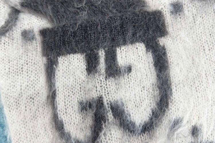 Áo Len Gucci Reversible GG Mohair Cardigan Beige Brown Màu Nâu Be