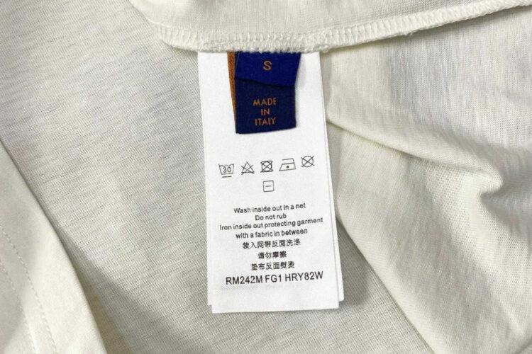 Áo Thun LV Cotton T-Shirt Crystal 1854 White Black Trắng đen
