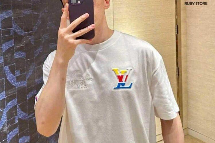 Áo Thun LV Graphic Cotton T-Shirt 37th America s Cup Milky White