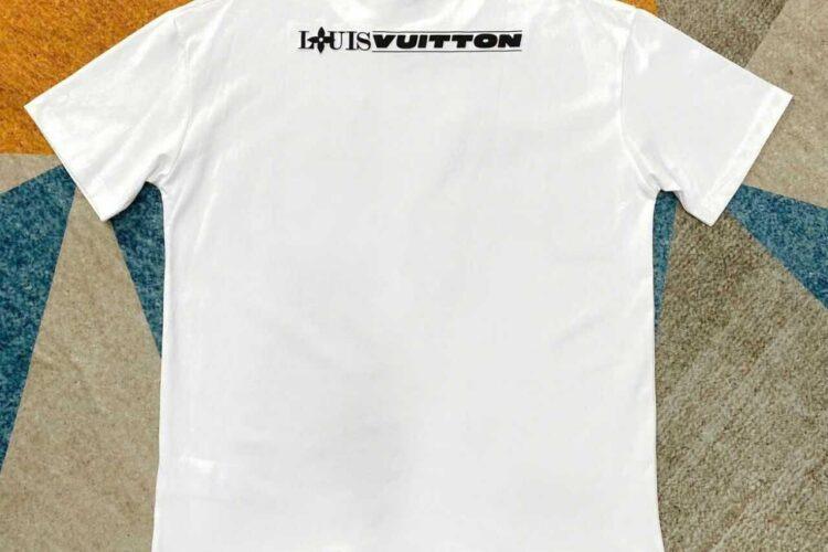 Áo Thun LV Graphic Cotton T-Shirt 37th America s Cup Milky White