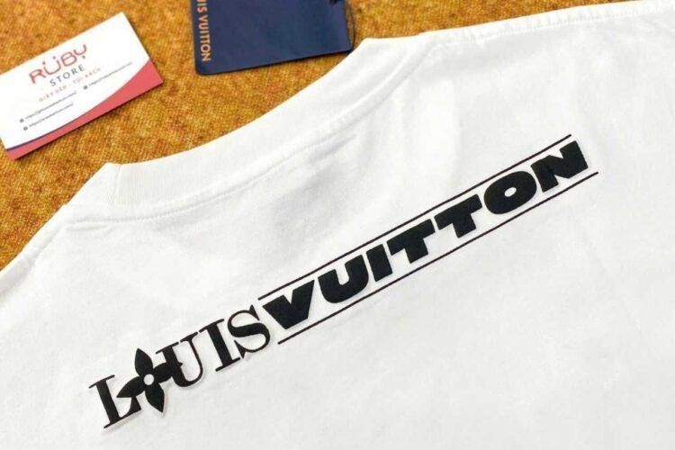 Áo Thun LV Graphic Cotton T-Shirt 37th America s Cup Milky White
