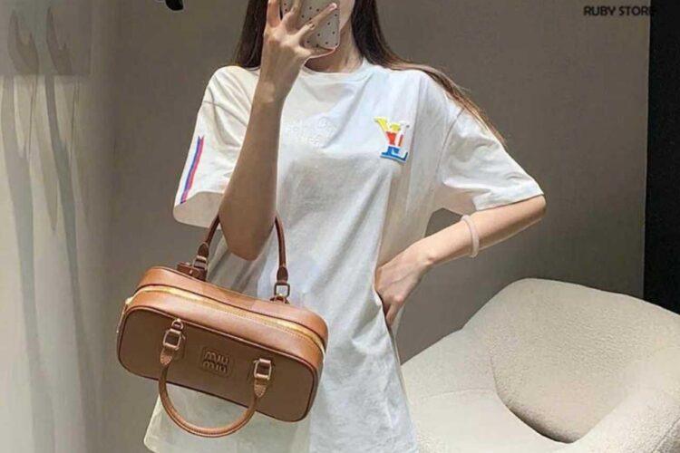 Áo Thun LV Graphic Cotton T-Shirt 37th America s Cup Milky White
