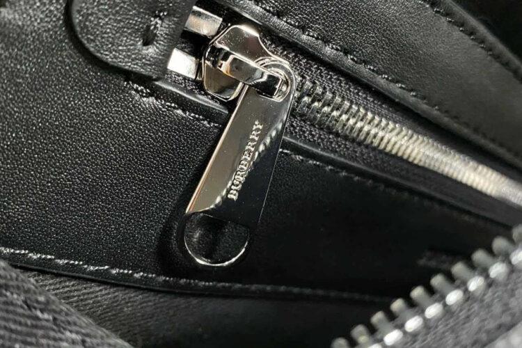 Ba Lô Burberry London Check and Leather Backpack Dark Charcoal