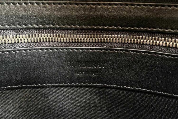 Ba Lô Burberry Rocco Backpack Charcoal Grey Check Canvas Màu đen