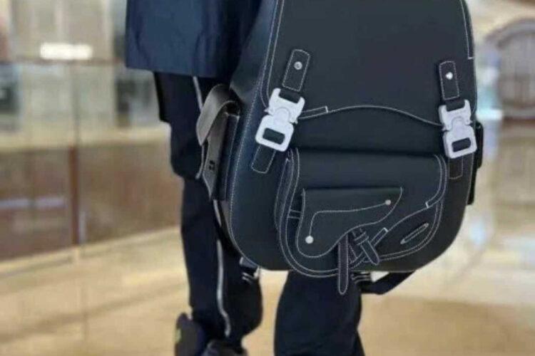 Ba Lô Dior Maxi Gallop Backpack So Black Calfskin Đen