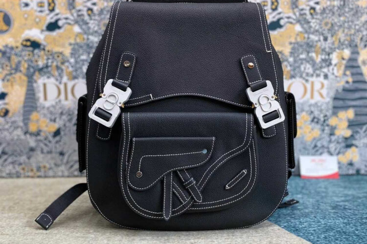 Ba Lô Dior Maxi Gallop Backpack So Black Calfskin Đen