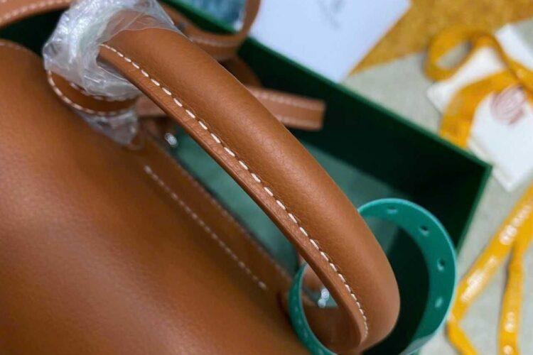 Balo Goyard Alpin Mini Backpack Black and Tan Đen Nâu