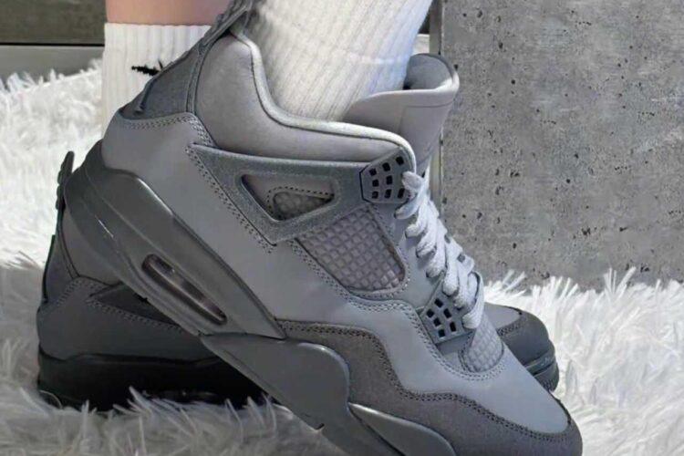 Giày Air Jordan 4 Retro SE Wet Cement Grey Xám