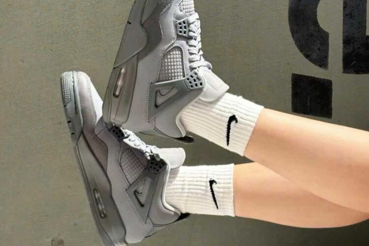 Giày Air Jordan 4 Retro SE Wet Cement Grey Xám