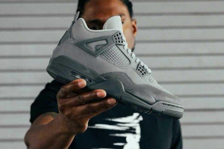 Giày Air Jordan 4 Retro SE Wet Cement Grey Xám