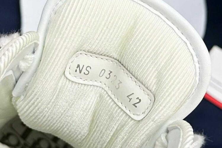Giày Dior B27 Low White Grained Calfskin White Dior Gravity Trắng