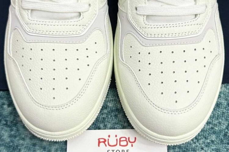 Giày Dior B27 Low White Grained Calfskin White Dior Gravity Trắng
