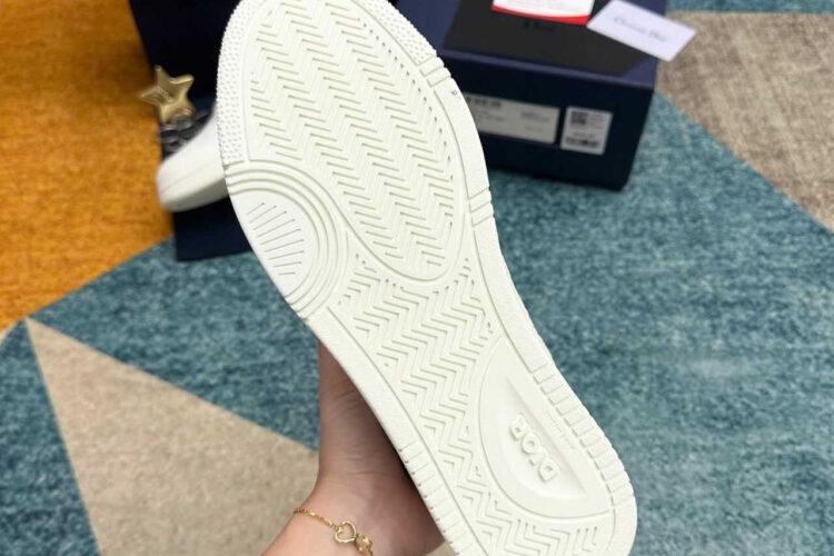 Giày Dior B27 Low White Grained Calfskin White Dior Gravity Trắng