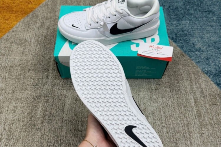 Giày Nike SB Force 58 Premium White Black Trắng đen