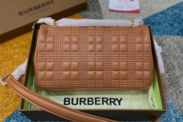 Túi Burberry Lola Small Quilted Brown Màu Nâu