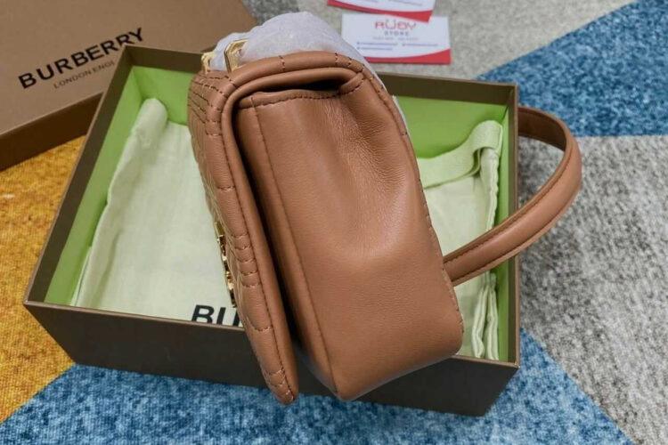 Túi Burberry Lola Small Quilted Brown Màu Nâu