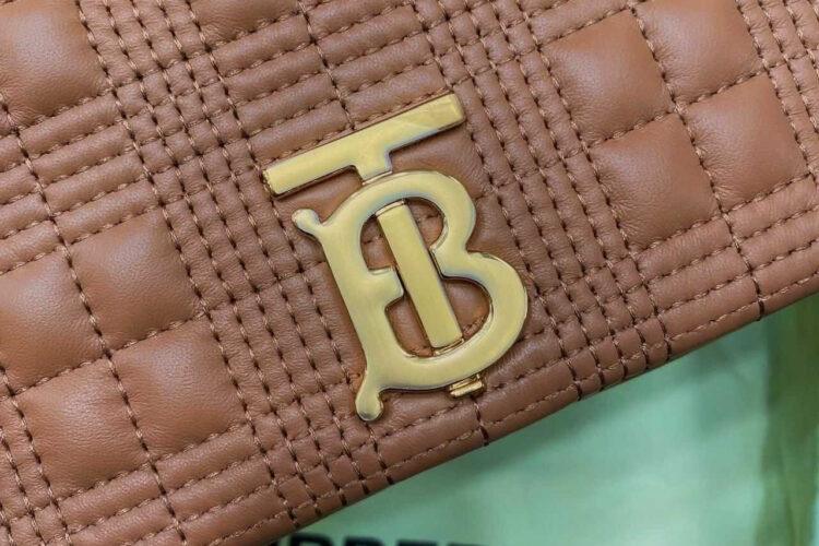 Túi Burberry Lola Small Quilted Brown Màu Nâu