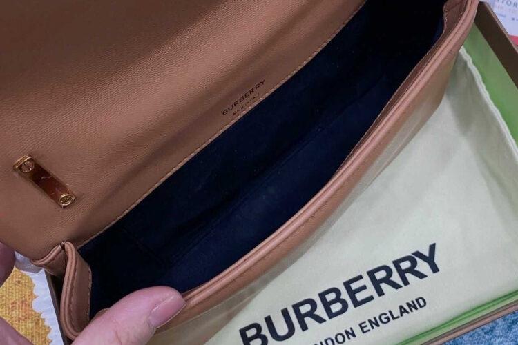 Túi Burberry Lola Small Quilted Brown Màu Nâu