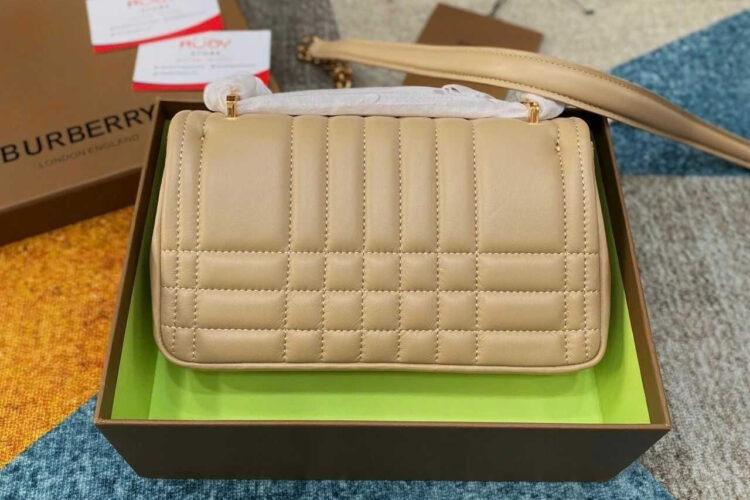 Túi Burberry Lola Small Quilted Mapple Beige Màu Be