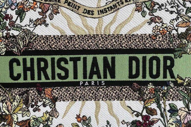 Túi Dior Book Tote Medium Ecru Multicolor 4 Seasons Autumn