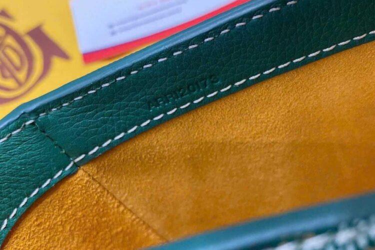Túi Goyard 233 Bag Green Goyardine Canvas And Calfskin Xanh Lá