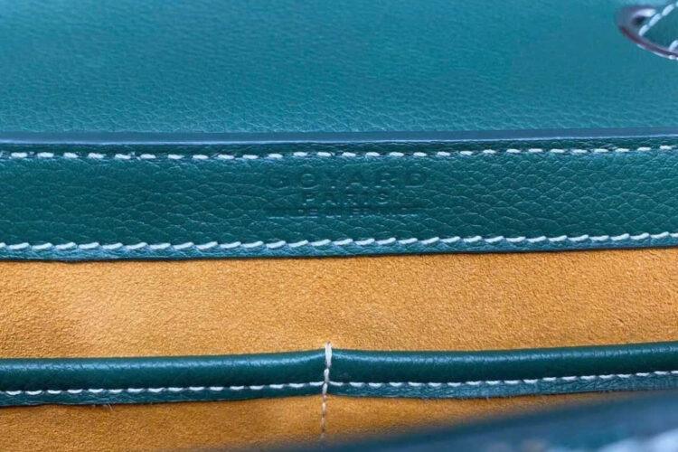 Túi Goyard 233 Bag Green Goyardine Canvas And Calfskin Xanh Lá