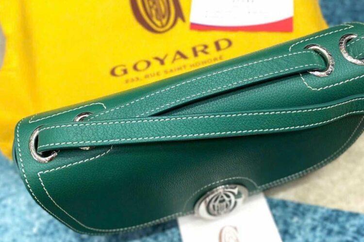Túi Goyard 233 Bag Green Goyardine Canvas And Calfskin Xanh Lá
