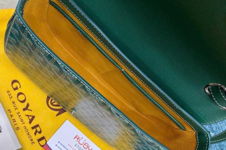 Túi Goyard 233 Bag Green Goyardine Canvas And Calfskin Xanh Lá