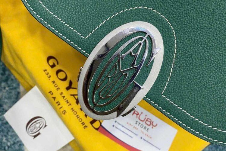 Túi Goyard 233 Bag Green Goyardine Canvas And Calfskin Xanh Lá