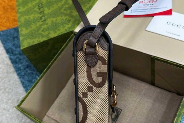 Túi Gucci 1955 Horsebit Phone Box Mini Bag GG Jumbo