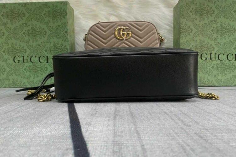 Túi Gucci GG Marmont Medium Matelasse Shoulder Crossbody Bag Black