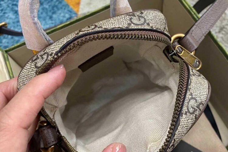 Túi Gucci Neo Vintage Mini Bag GG Supreme Brown Be Nâu