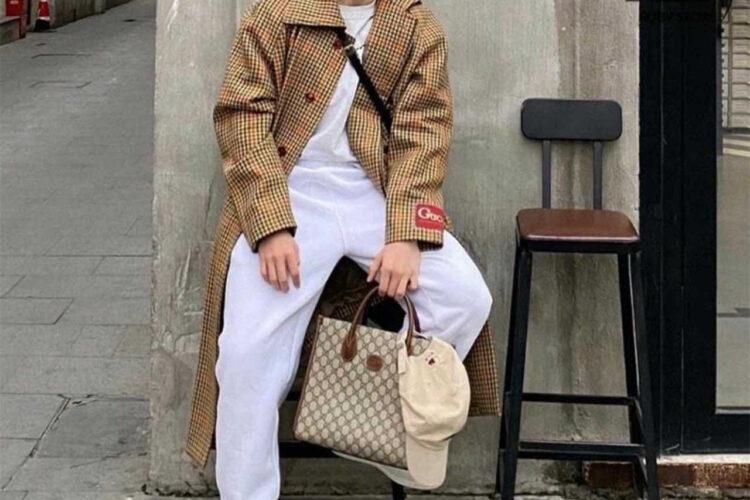 Túi Gucci Small Tote Bag GG Supreme Nâu 31CM
