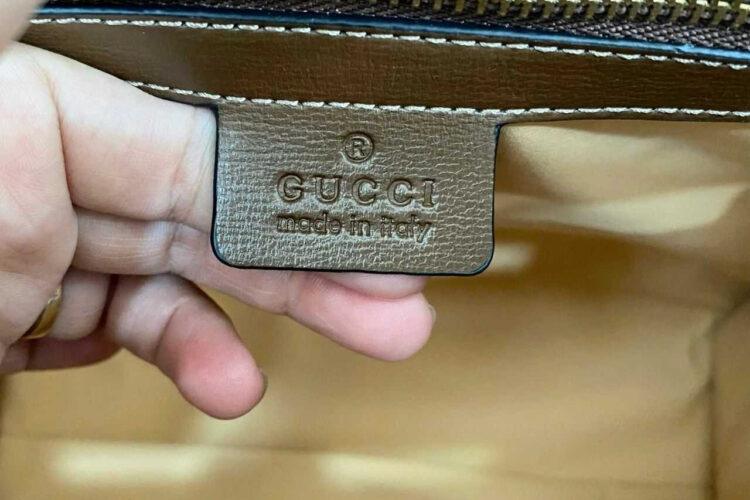 Túi Gucci Small Tote Bag GG Supreme Nâu 31CM