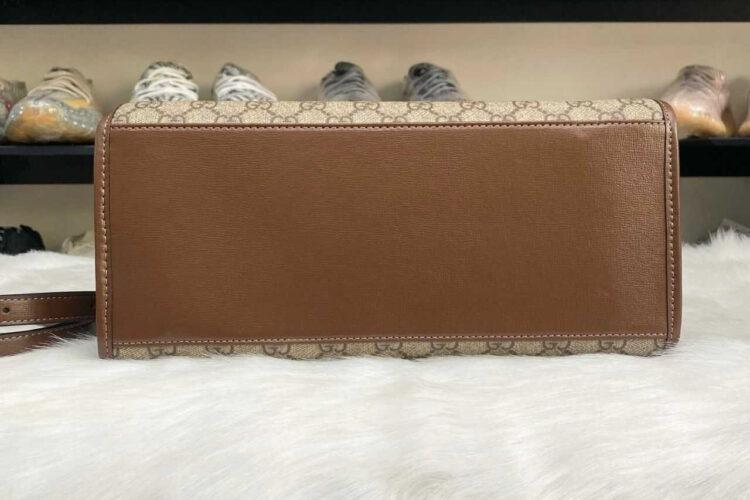 Túi Gucci Small Tote Bag GG Supreme Nâu 31CM