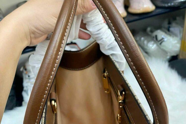 Túi Gucci Small Tote Bag GG Supreme Nâu 31CM