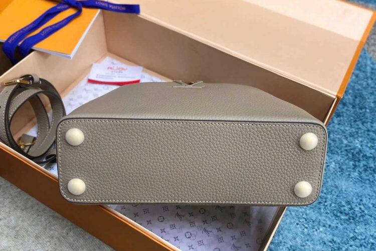 Túi LV Capucines BB Galet Gray Taurillon M94634 Màu Xám