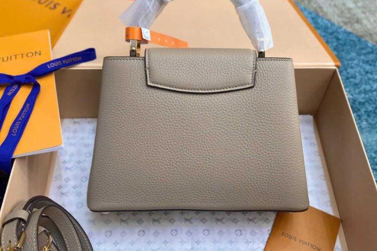 Túi LV Capucines BB Galet Gray Taurillon M94634 Màu Xám