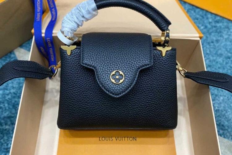 Túi LV Capucines Mini Flower Crown M56669 Black Màu Đen
